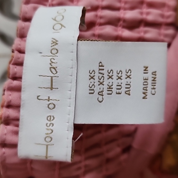 HOUSE OF HARLOW 1960 BOHEMIAN TIERED MAXI DRESS SMOKED BACK WOMENS SIZE XS - Picture 8 of 11